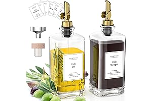 AYOTEE Olive Oil Dispenser Bottle with Pouring Spout,2 Pack Glass Olive Oil...