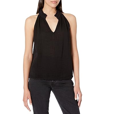 Michael Stars Viola Split Neck Tank Top Women