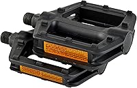 Bell Kicks 450 9/16" Bicycle Pedals - Durable Nylon Resin Platform Pedals with Traction Grip & Reflectors