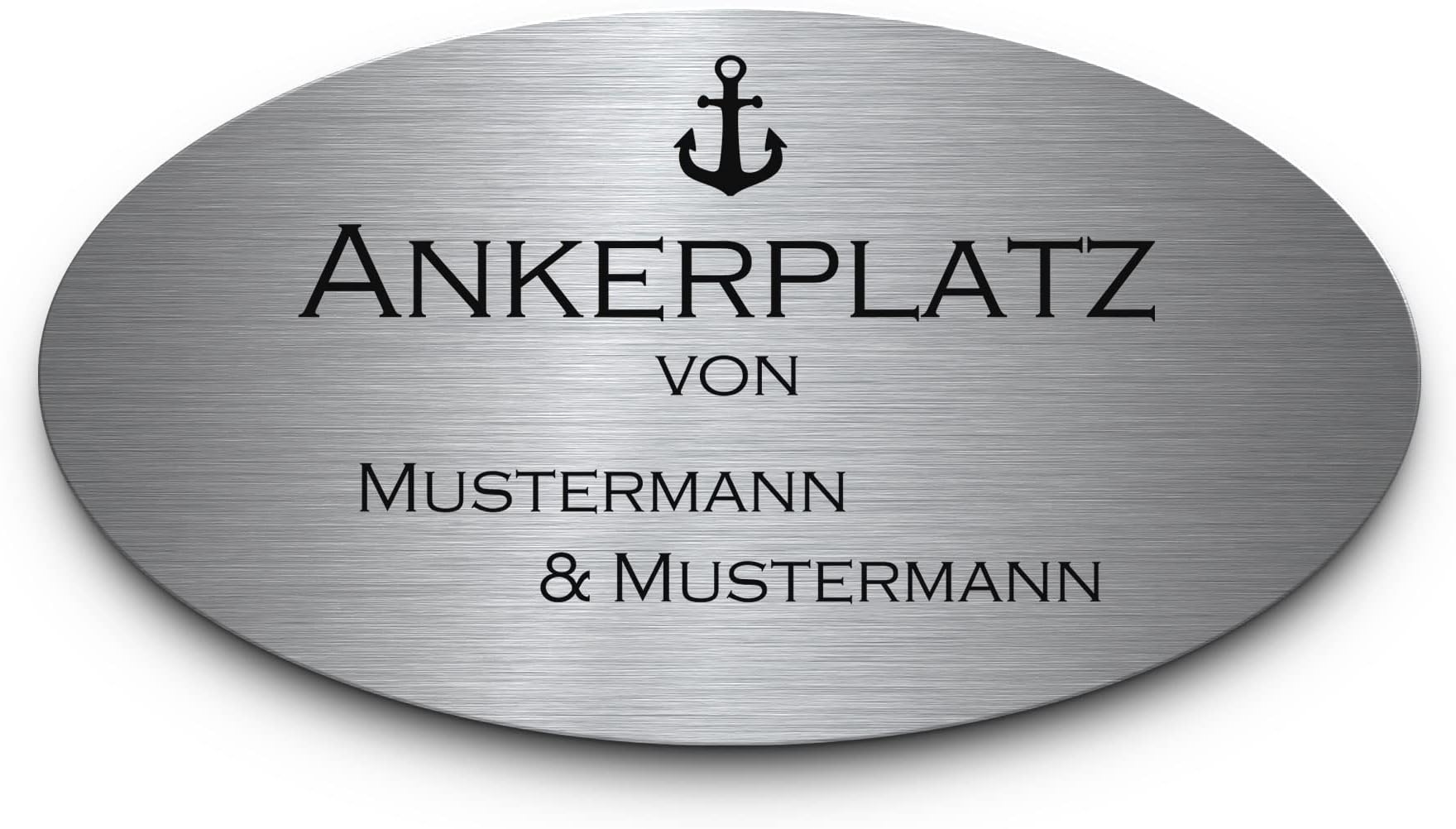 XHome Türschild Edelstahl - Personalisiert Mit Lasergravur