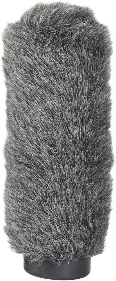 Fuzzy Windscreen 1 for Shotgun Microphones, Black & Gray
