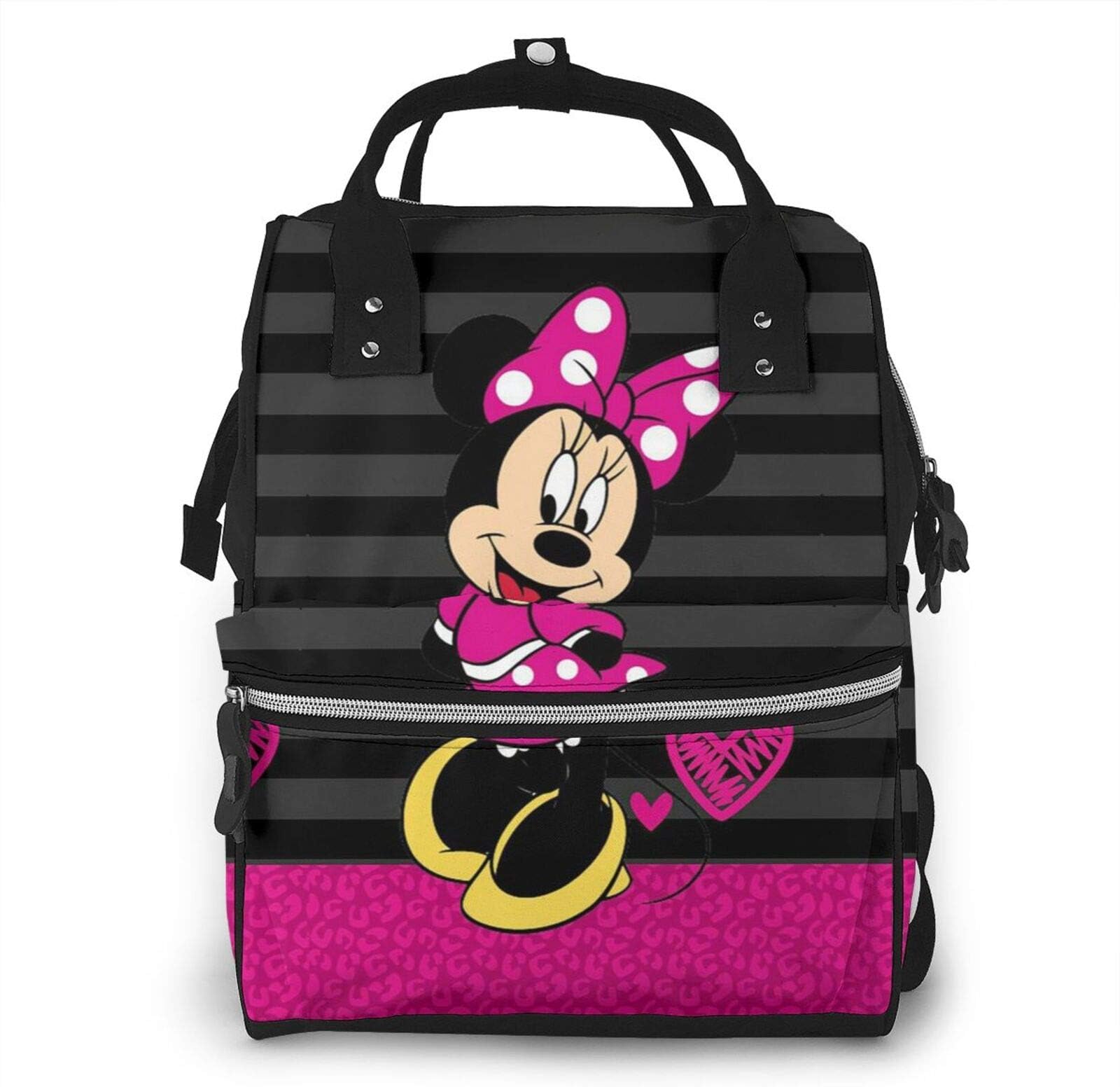 Diaper Bag Backpack - Cute Minnie Mouse Multifunction Waterproof Travel Backpack Maternity Baby Nappy Changing Bags