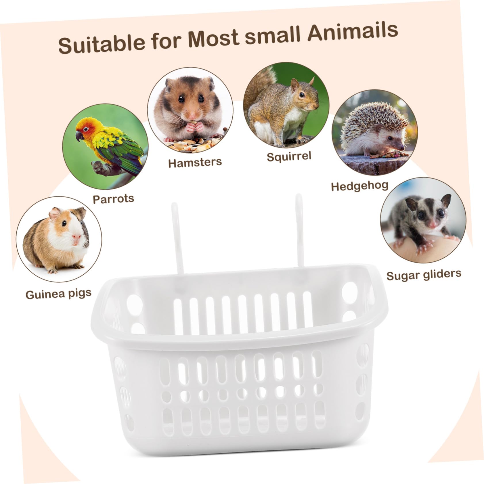 Toddmomy 2 pièces pour Petits Animaux Plastique Lit Hamac Respirant pour Hamster Rat Chinchilla Accessoire Confortable et Sûr pour Cage