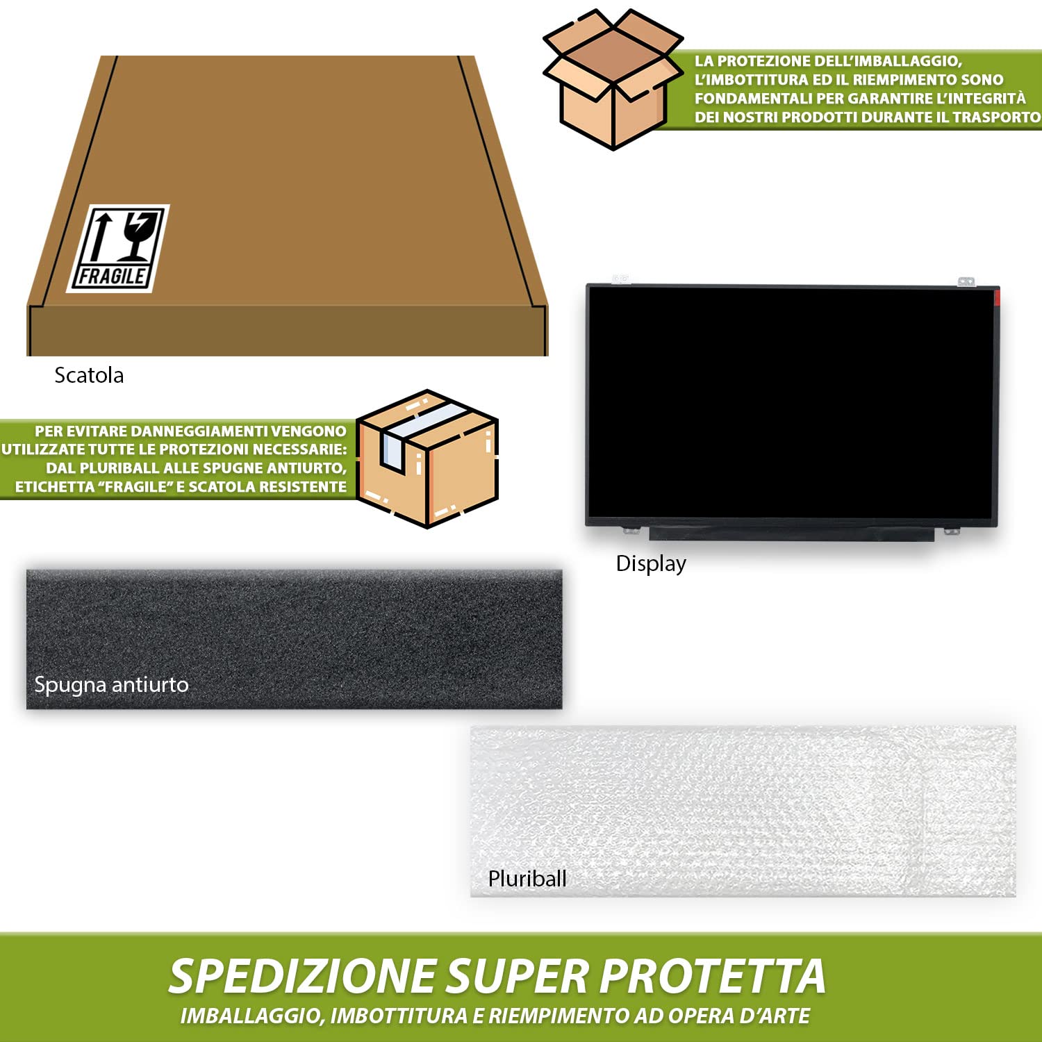 new net Pannello LCD Schermo Display Compatibile con HP EliteBook 1040 G3 745 G2 840 G1 840 G2 840 G3 840 G4 1040 G2 440 G4 1040XT G1 [ 14 Pollici - FHD - 1920x1080-30pin ]