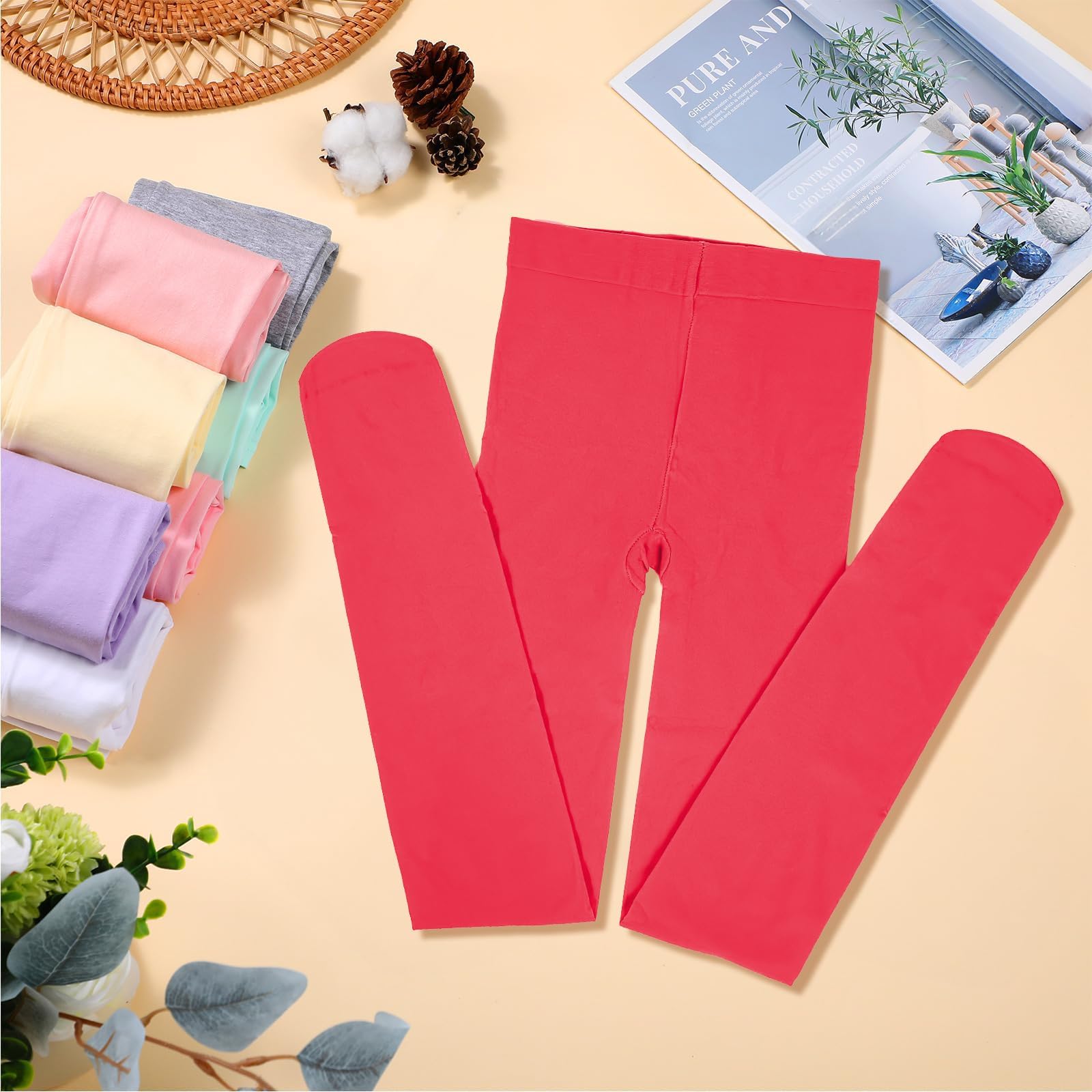 Collant da danza per ragazze, 20 colori, per uniforme scolastica, danza sportiva, ad alte prestazioni, in morbida microfibra, leggero, elastico, opaco