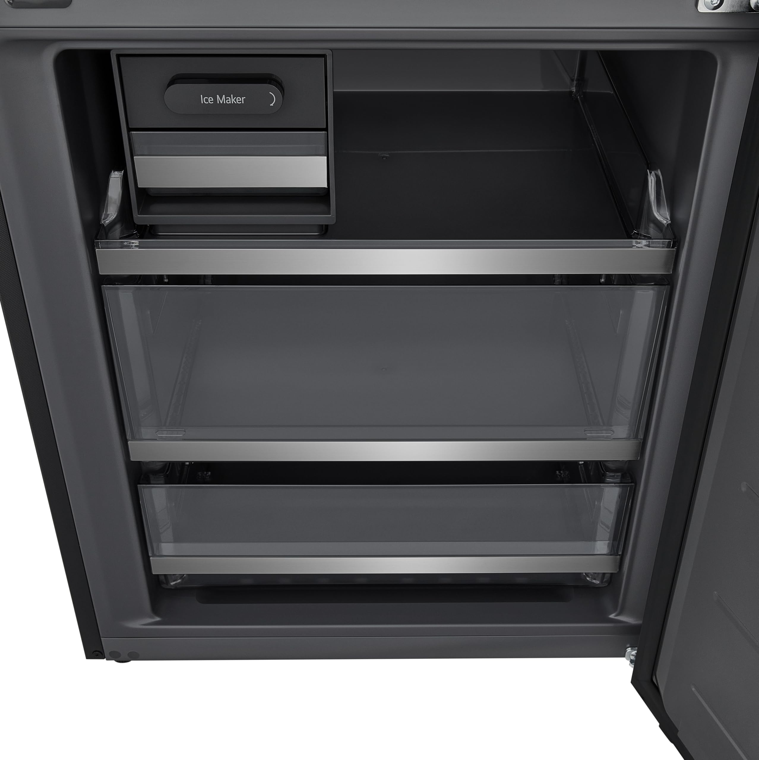 LG GBGW92GCEV Fit&Max Kühl-/Gefrierkombination (465 L, Energieklasse C) vollintegrierbar oder freistehend mit InstaView, FRESHConverter+, Total No Frost, MyBox, Schwarz