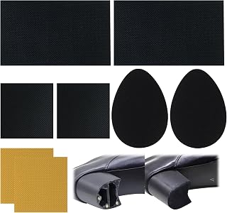 8pcs High Heels Patch, 4 Style Rubber Boot Heel Replacement, Pad Non Slip Soles Protectors for Sneakers/Martin/Chelsea Boots/Loafers/Sandals