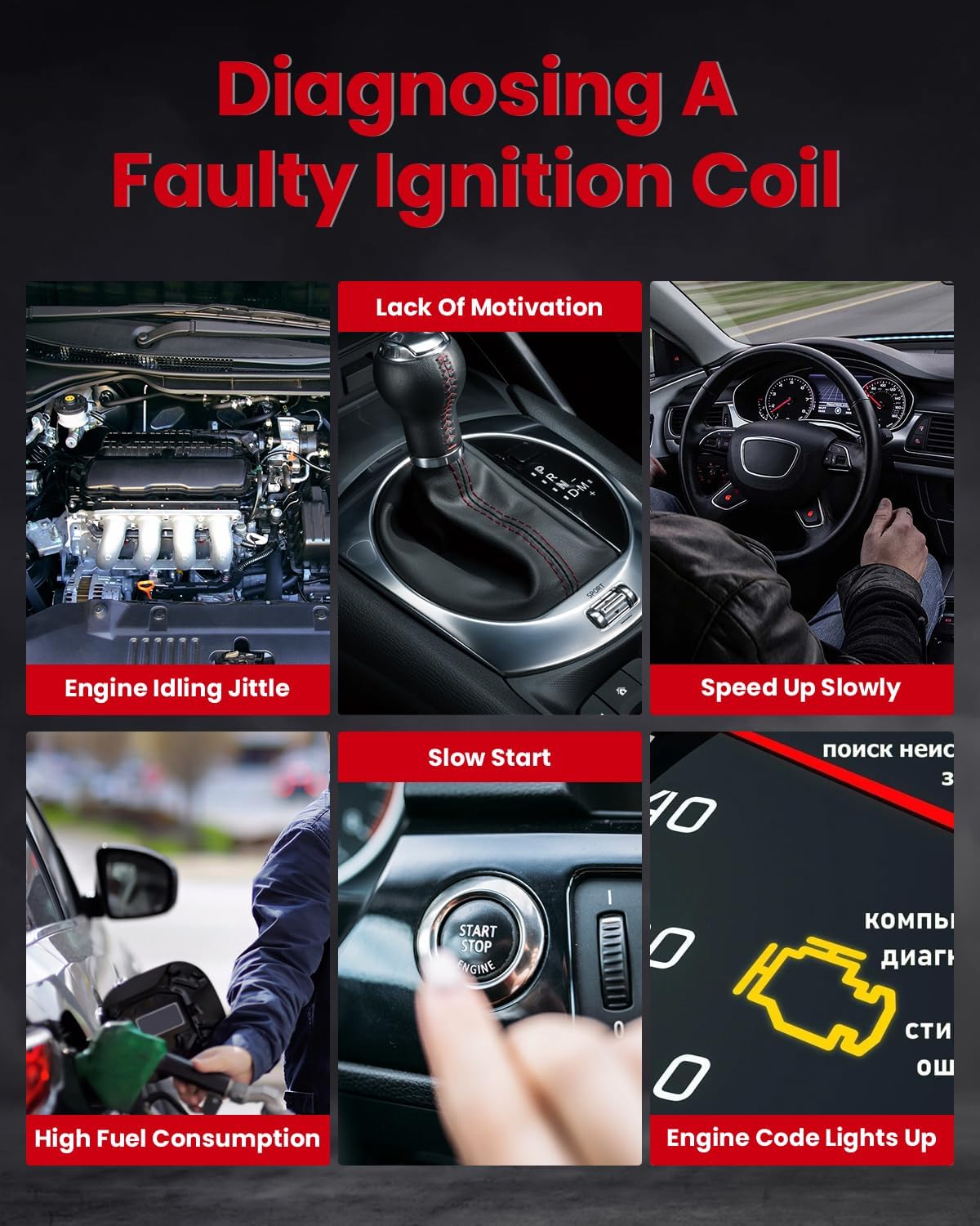 cciyu Set of 4 Uf507 4-Pins Coil Pack Set 2006 for Lexus Gs300 3.0L/V6,2007-2015 for Lexus Gs350 3.5L/V6