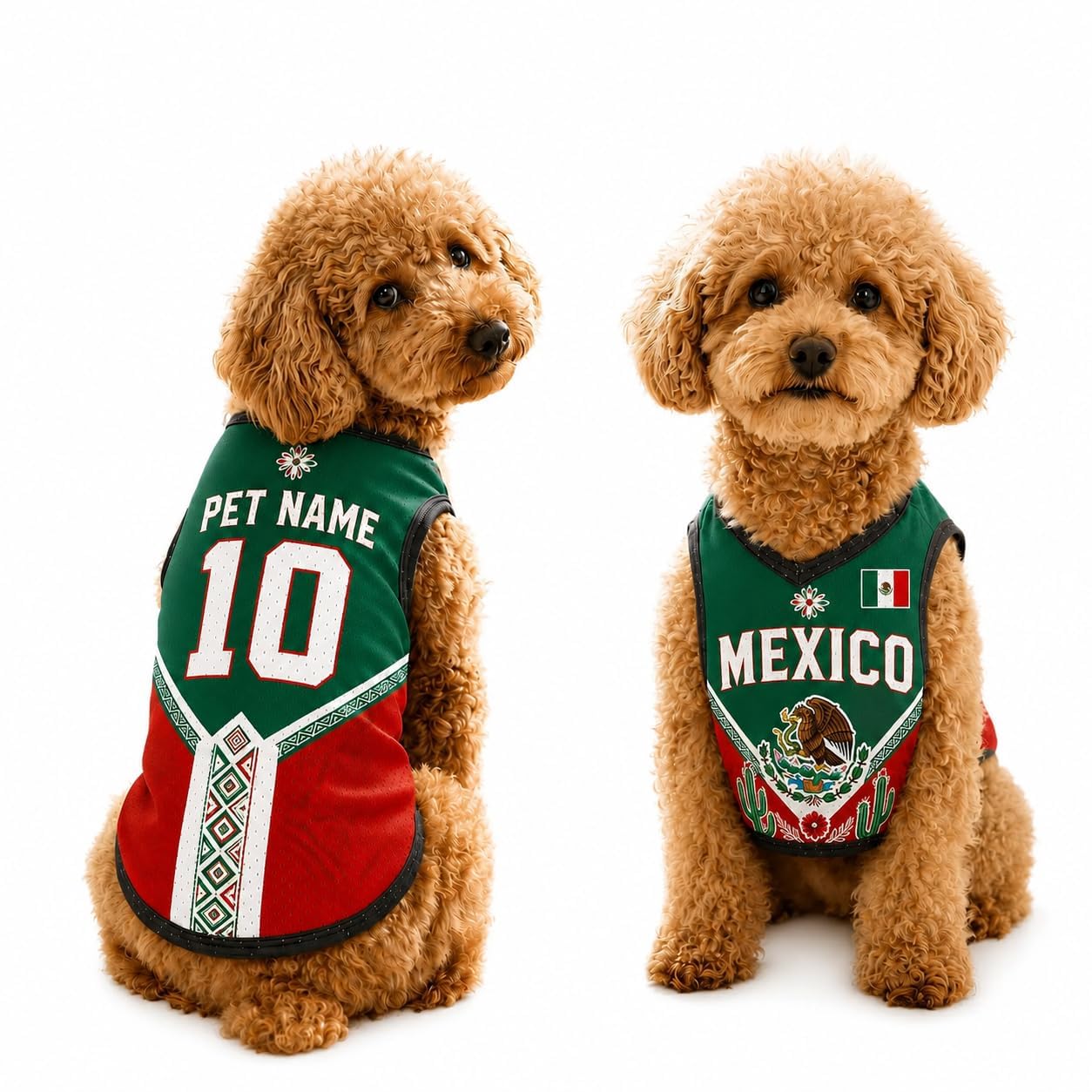 Custom Dog Football Jersey with Name Number Logo, Personalised 2026 Pet Jersey, Breathable Quick Dry T-Shirt for Small Medium Large Dogs, Gift for Fans