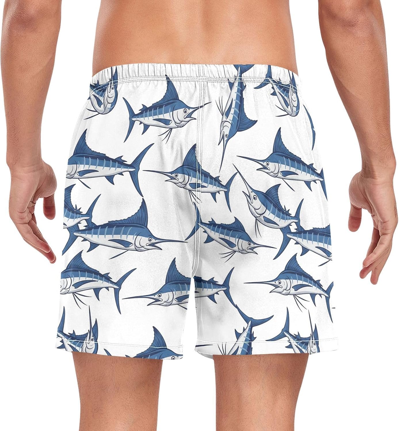 VIGTRO Mens Swim Trunks with Compression 2 in 1 Liner Quick Dry Beach Board Shorts Summer Bathing Suit with Pockets S-XXL