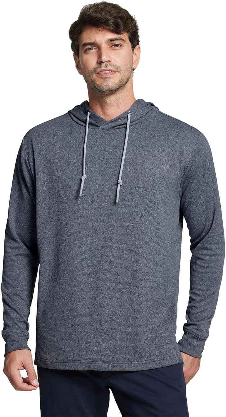 Hoodies for Men Golf Hooded Sweatshirts Dry Fit Athletic Lightweight Casual Midlayer Mens Hoodies Pullover