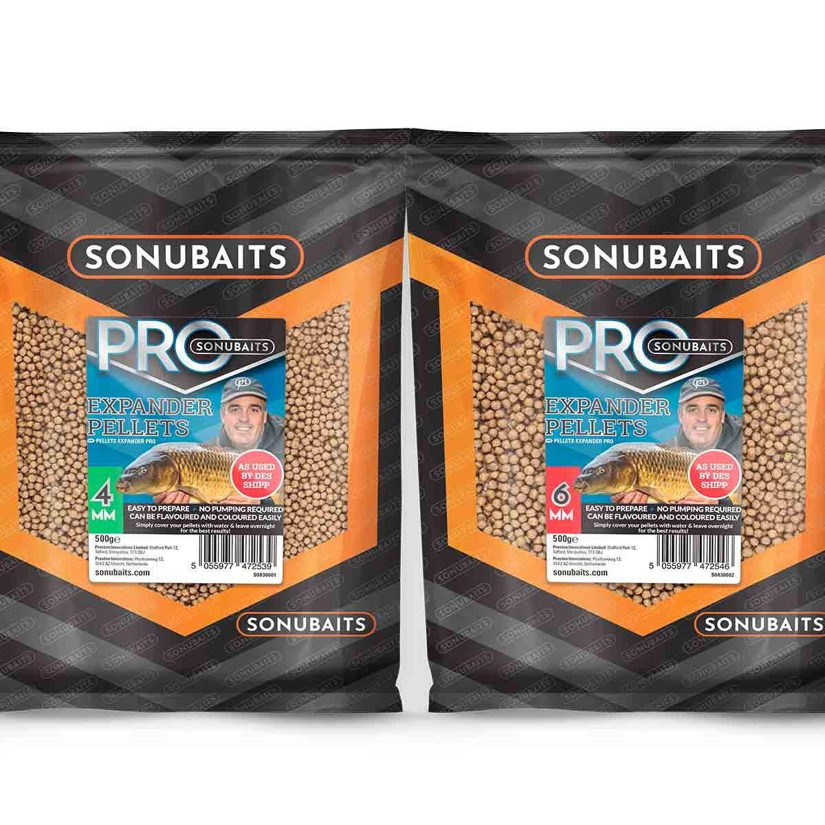 Sonubaits Pro Expander Sinking Carp Pellets 500g Fishing Bait (2mm)