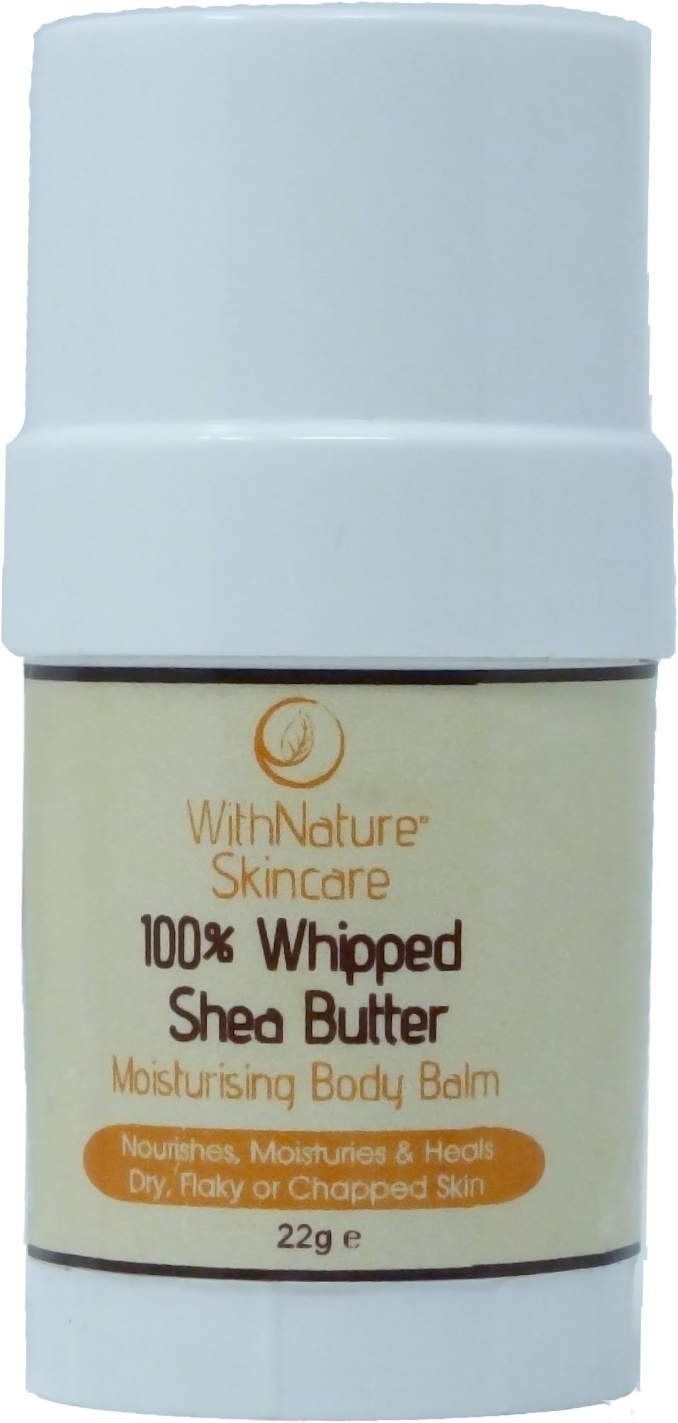 100% Organic Unrefined Whipped Shea Butter (Body Balm) 22g, by WithNature Skincare