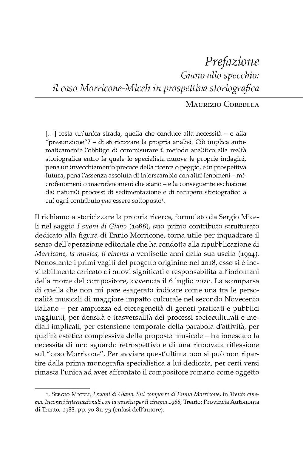 Morricone, la musica, il cinema