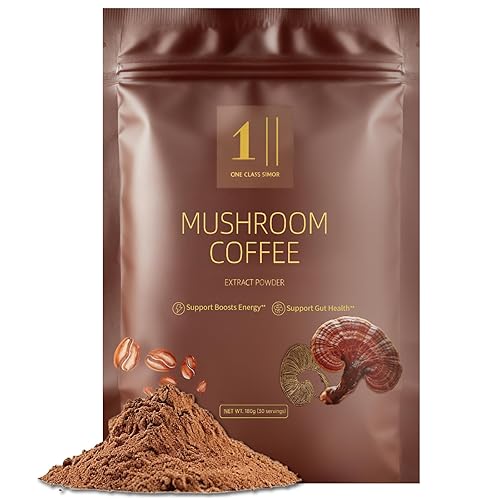 Café de hongos (30 porciones) Kit de inicio de café de tostado medio, 10 hongos adaptogénicos con colágeno alimentado con hierba, chaga, cordyceps,