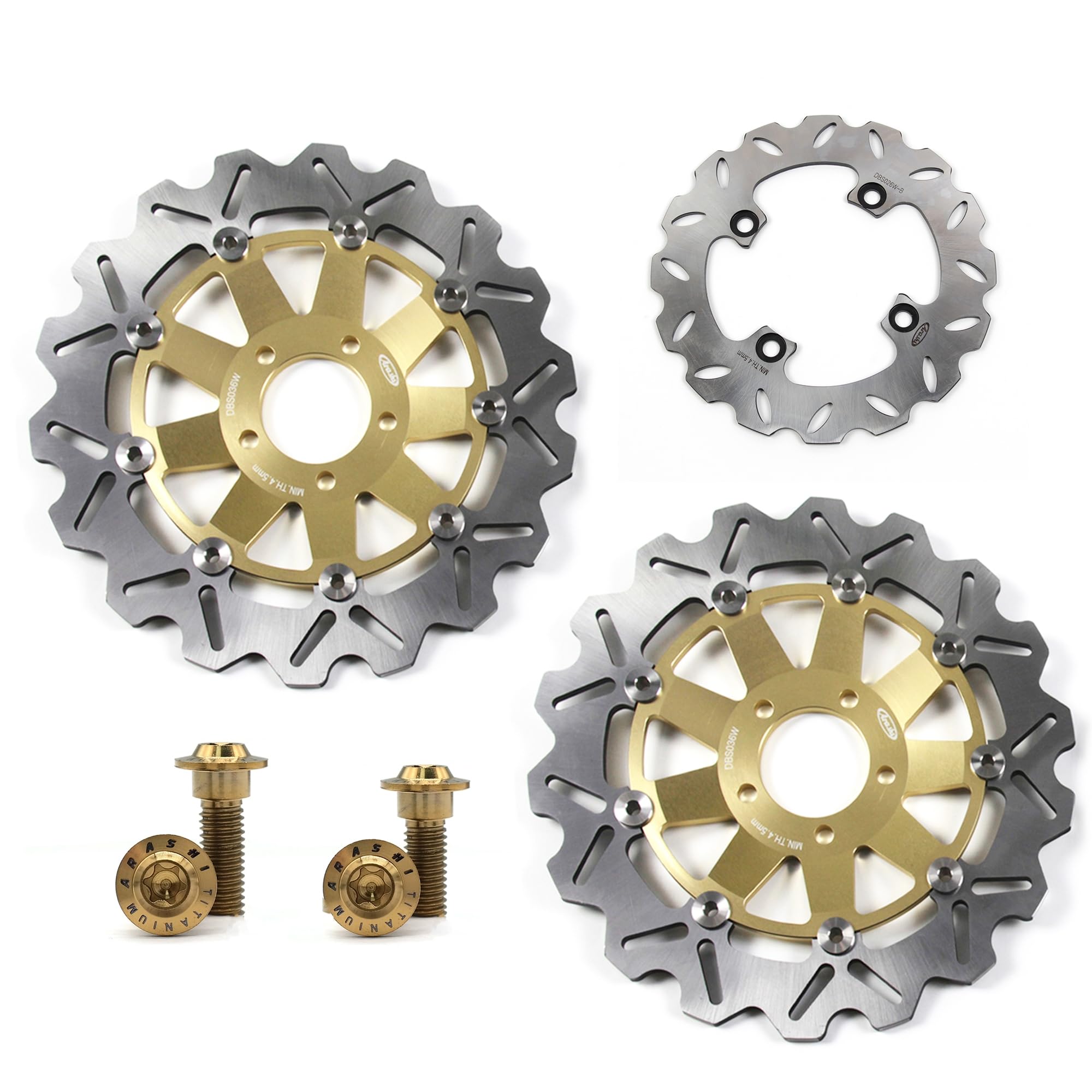 Rotori Disco Freno Anteriore Posteriore per Kawa.saki Ninja ZX6R 1998-2001 / Ninja ZX6R ZX636 2002 / Z750 2004-2006 / Z750S 2005-2006 / Z1000 2003-206