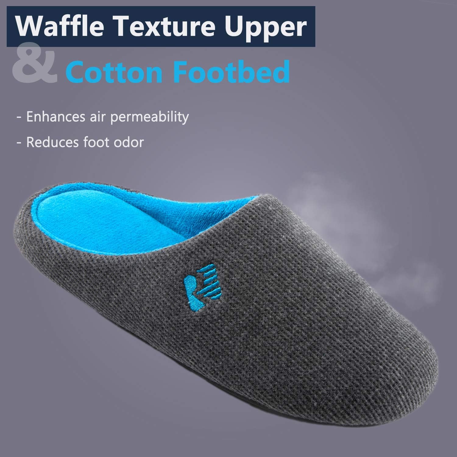 RockDove Men's Two-Tone Lightweight Slip-On with Memory Foam