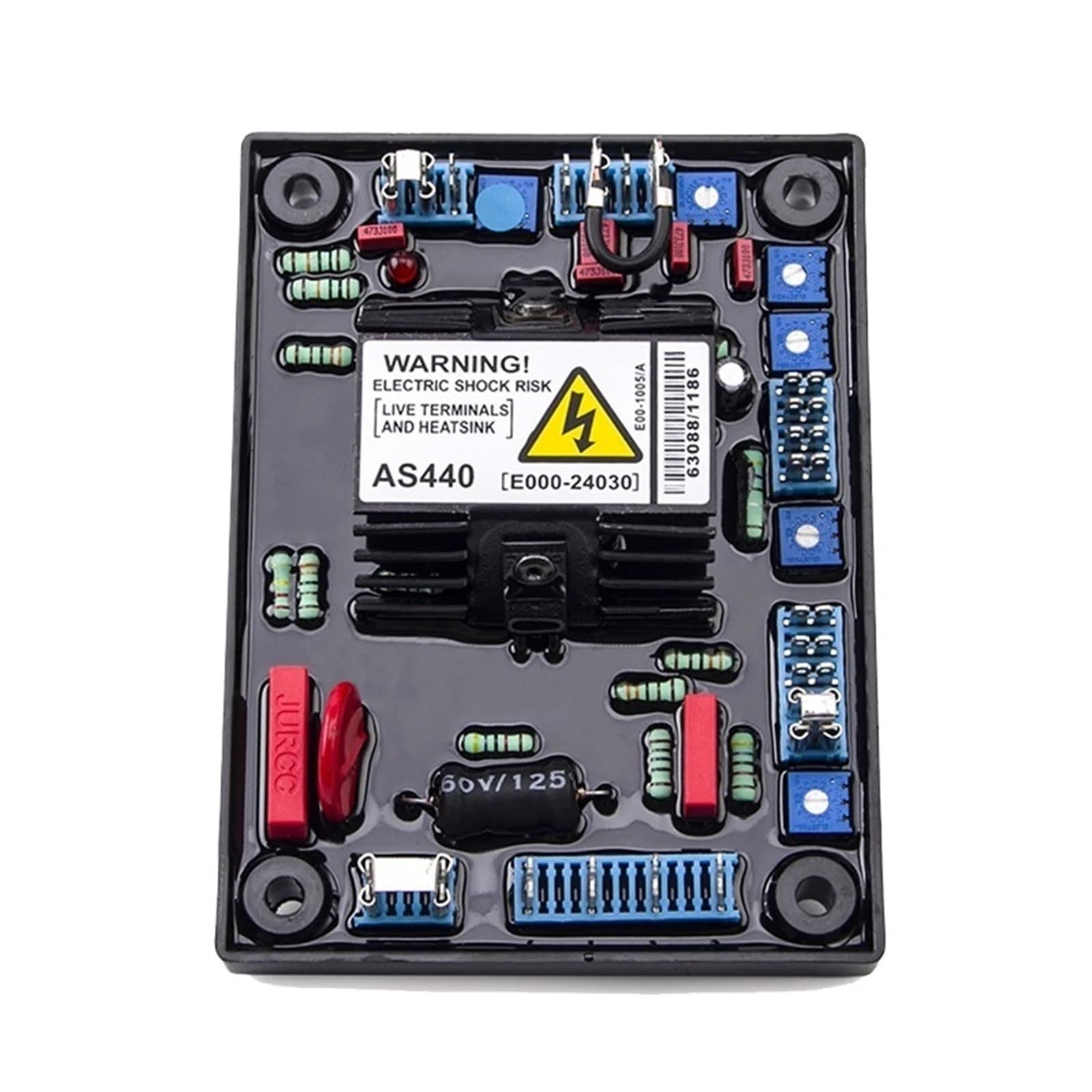 CSKWLLNBC 1pcs AS440 Red AVR Automatic Voltage Regulator Stabilizer Control Panel Generator Brushless Alternator Parts