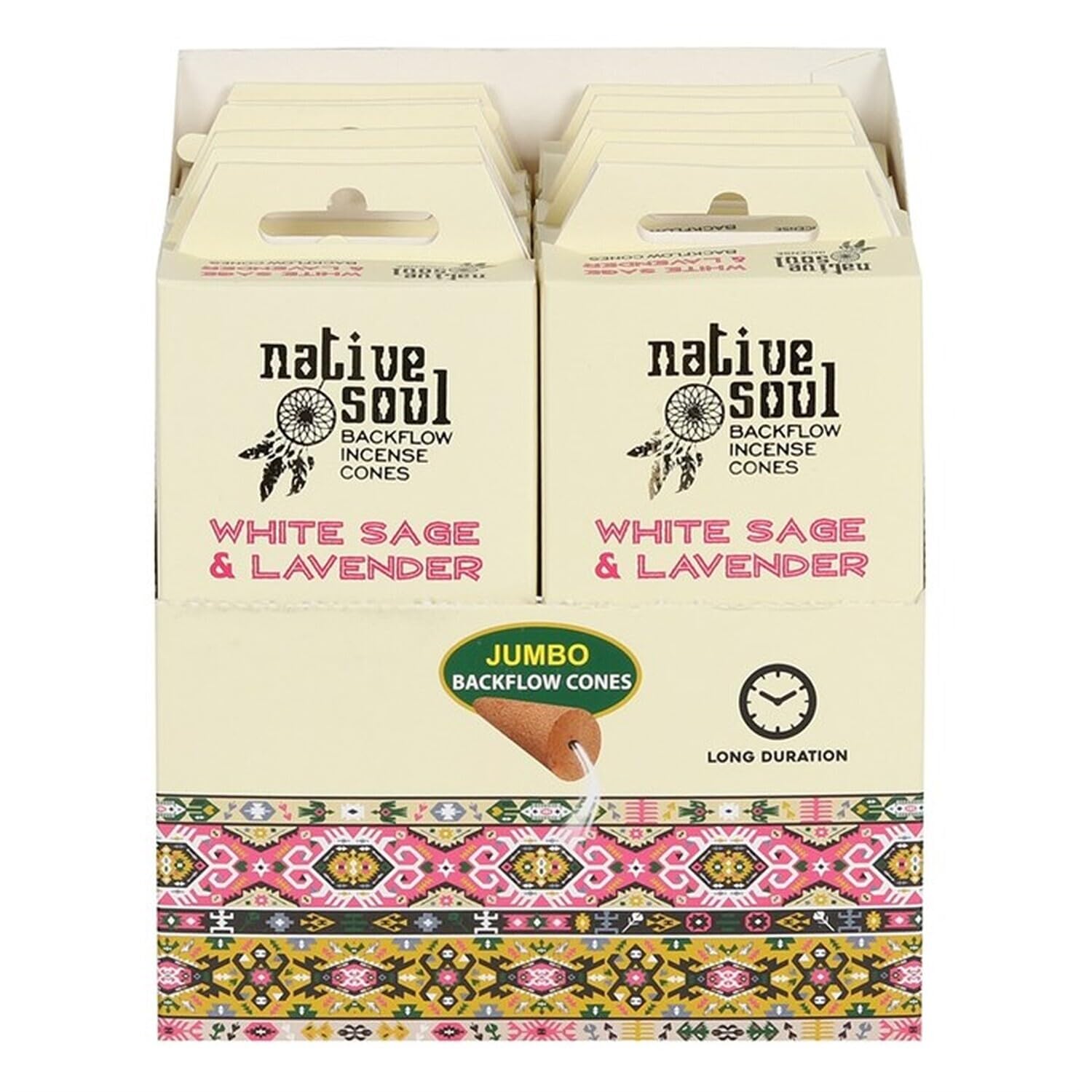 Native Soul White Sage & Lavender Backflow Incense Cones