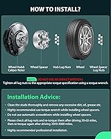 Vista 6 de SCITOO 4 adaptadores de rueda de 4 x 110 a 4 x 156 12 x 1.25 2.913 in 1 pulgada compatibles con 2007-2016 para Rancher 420 2002-2007 para Eiger 400