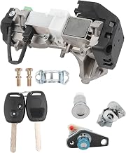 Dasbecan Ignition Switch Lock Cylinder Assembly W/Keys (Chip ID46) | Compatible with Honda Accord 2008-2011 CRV 2007-2010 FIT 2009-2011 Odyssey 2009-2011 CIVIC 2006-2011 Replce# 06350-SAA-G30