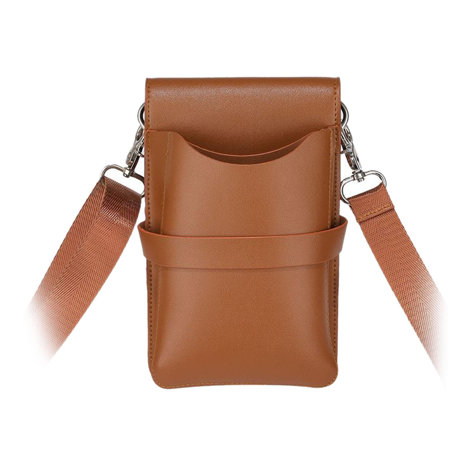 Hairdressing Scissor Pouch Convenient Tool Holder Waist Pouch PU Scissor Bag Brown-image-37