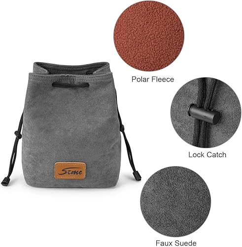 Miniatura 2 de S-ZONE Funda suave para cámara DSLR con cordón para lente compatible con Canon Nikon Sony