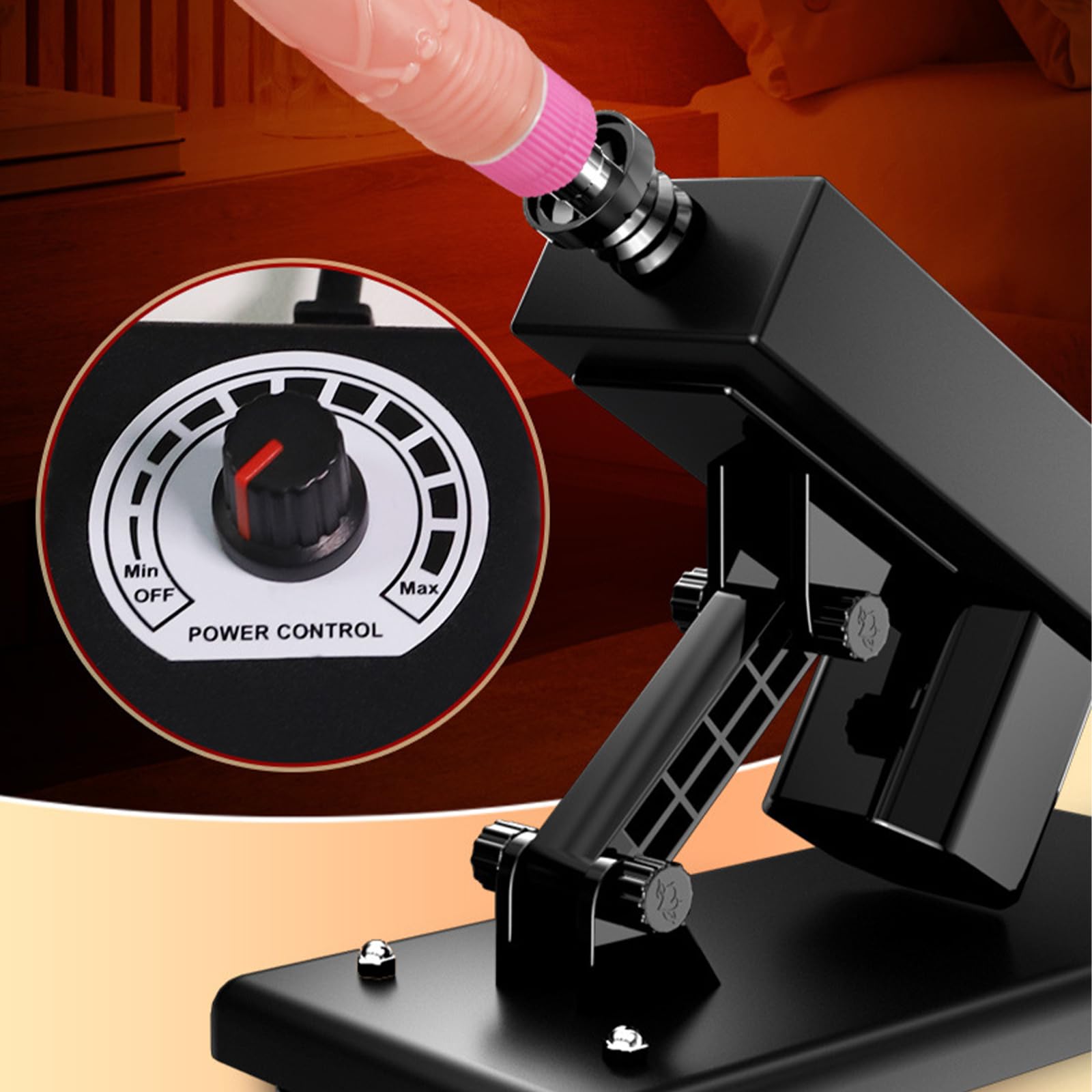 AMAZBEE Máquina del sexo Consolador automático de la máquina de la cogida del empuje con las ventosas fuertes Manos libres del sexo Dispositivo sexual del estímulo para los hombres (4 PCS)
