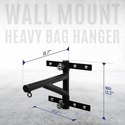 Miniatura 4 de Yes4All - Colgador de Bolsa Pesada para Montaje en Pared, Gancho Ajustable para Saco de Boxeo Resistente para Gimnasio en Casa, Interior y Exterior