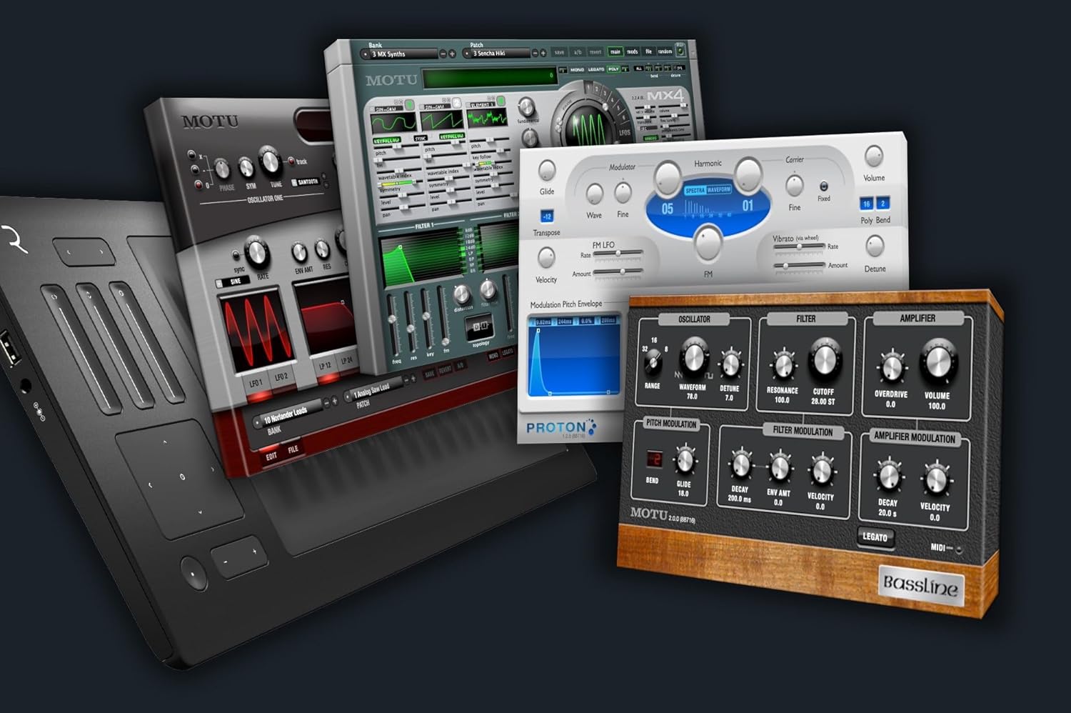 Digital Performer 11 various plugin interfaces