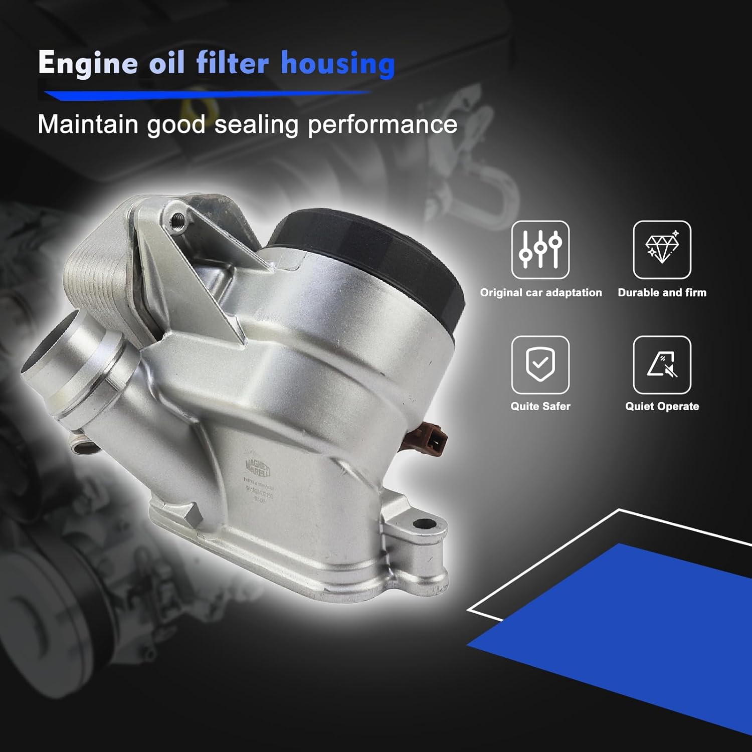 MUNIK 11428637812 Oil Filter Housing Cap Assembly Compatible with BMW 1 2 3 4 5 6 7 M3 M4 X1 X3 X4 X5 X6 Z4 series 2000-2019 Replace# 11427516383 11427525333 11428637812 11428642289 11428683206