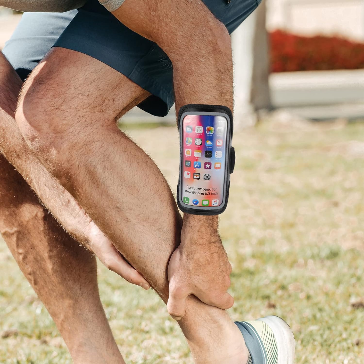 Hemobllo Running Armband Cell Phone Holder Sports Phone Wrist Bag Waterproof Arm Bag