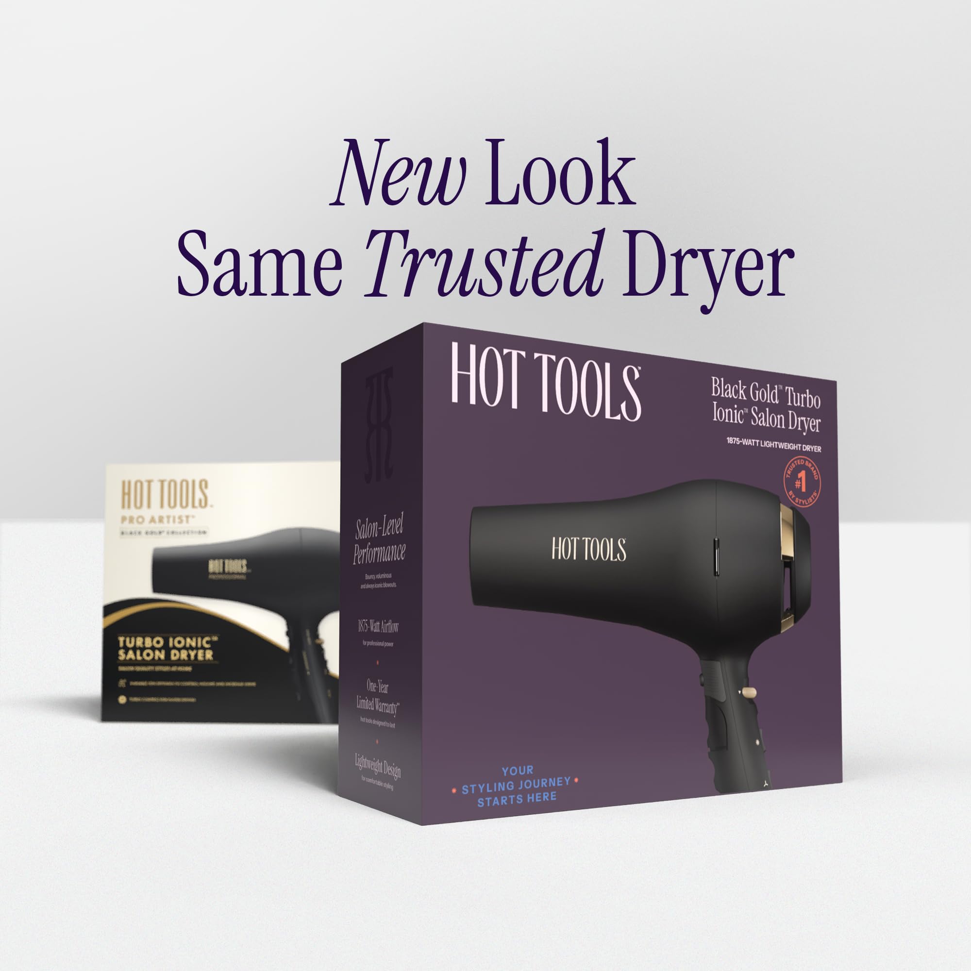 Hot Tools Pro Artist Black Gold 1875W Ionic Hair Dryer