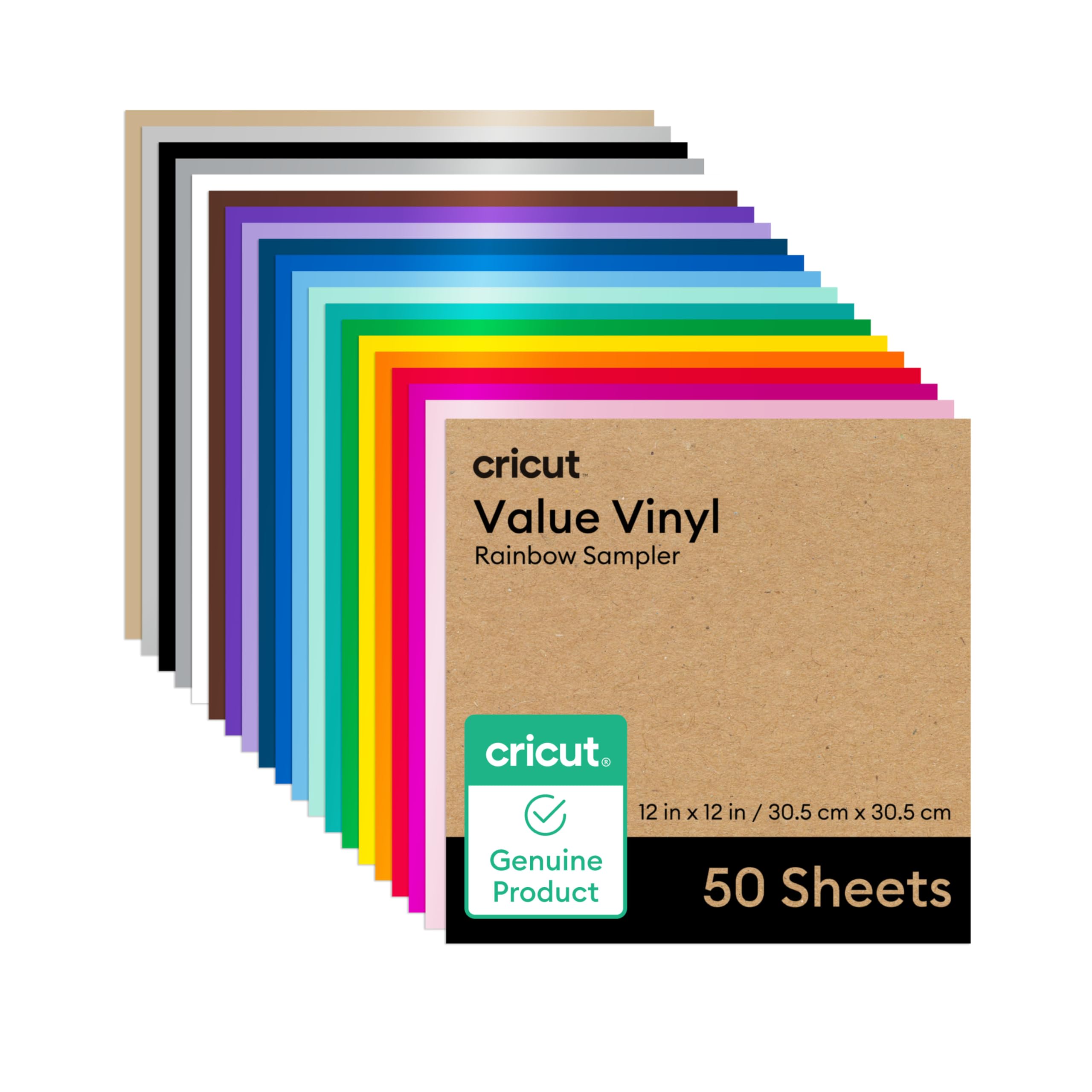 Cricut Value Vinyl - Rainbow Matte Sampler -1