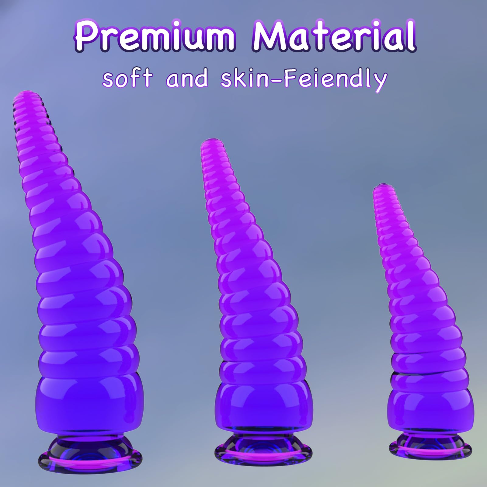 Anal Dildo Huge Thick Dildo, 3 Sizes Kit Big Dildo Realistic Dildos Fantasy Monster Dildo Dragon Dildo Strong Suction Cup Dildo for Hands-Free Play, G-Spot Dildo Sex Toy for Women, Men and Couples