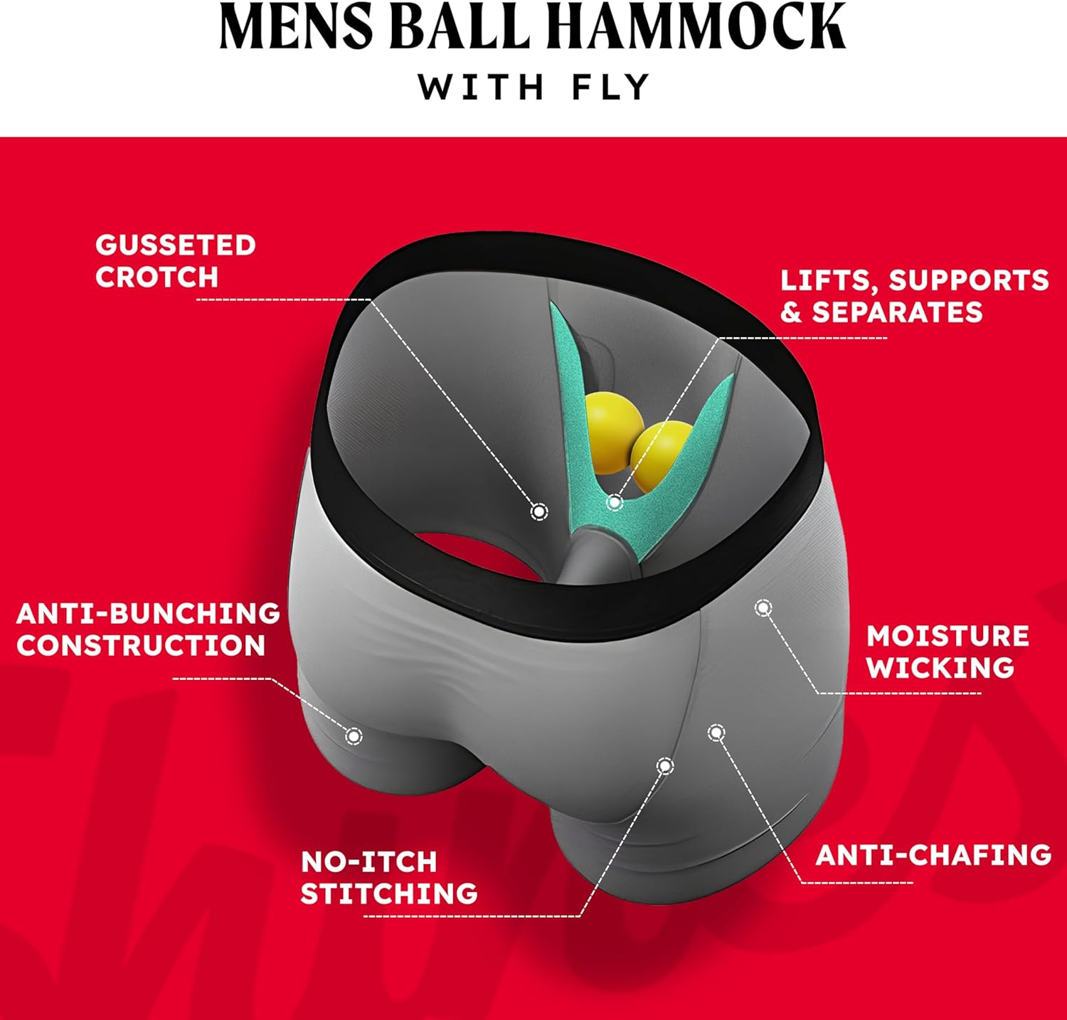 Shinesty Ball Hammock Boxer Brief - Pouch Underwear For Men with Fly - Image 2