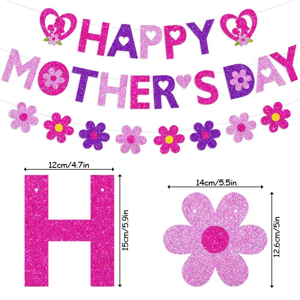 Amazon.com: Happy Mother's Day Banner, Mother's Day Party Decorations, 6 Inch Large Pink Purple Glitter Paper Banner, Rose Gold Pink Flower, Mother Gifts Mom Gift Mother's Day Decor Indoor and Outdoor : amazon-com-happy-mother-s-day-banner-mother-s-day-party-decorations-6-inch-large-pink-purple-glitter-paper-banner-rose-gold-pink-flower-mother-gifts-mom-gift-mother-s-day-decor-indoor-and-outdoor