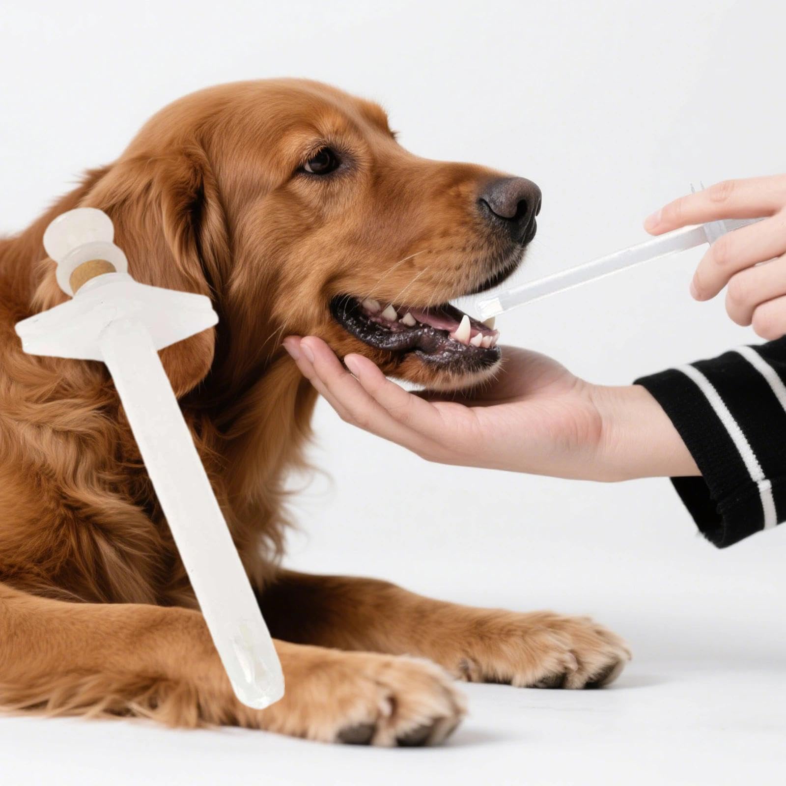 TRHDFW Dog Pill Shooter 2 Pieces Pet Piller Dispenser for Large Medium Breed Dogs up to 45 Pounds White Pill Popper - Image 3