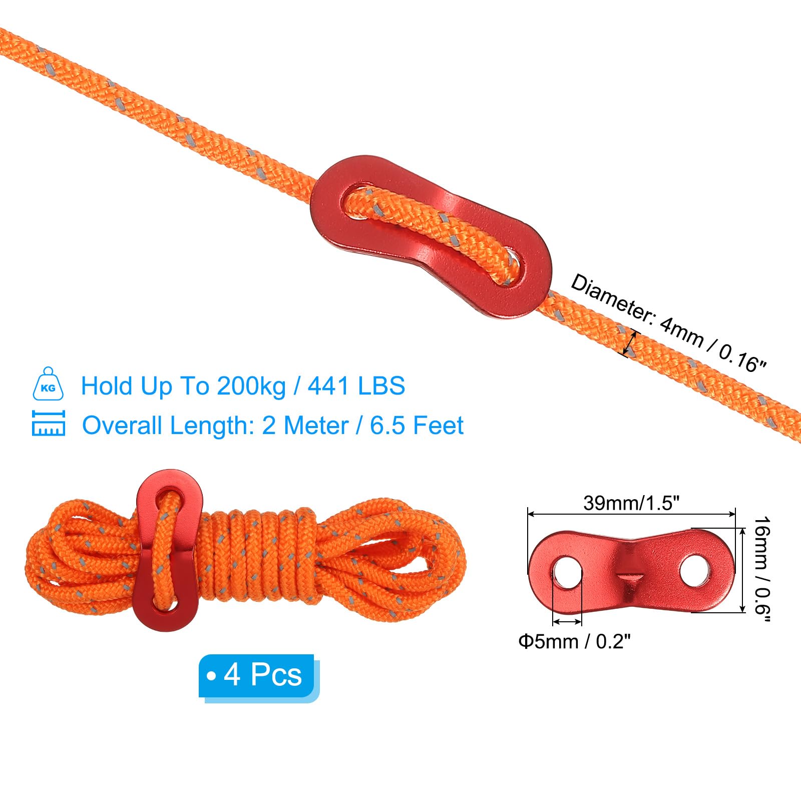 PATIKIL 4mm Tent Rope - Image 2