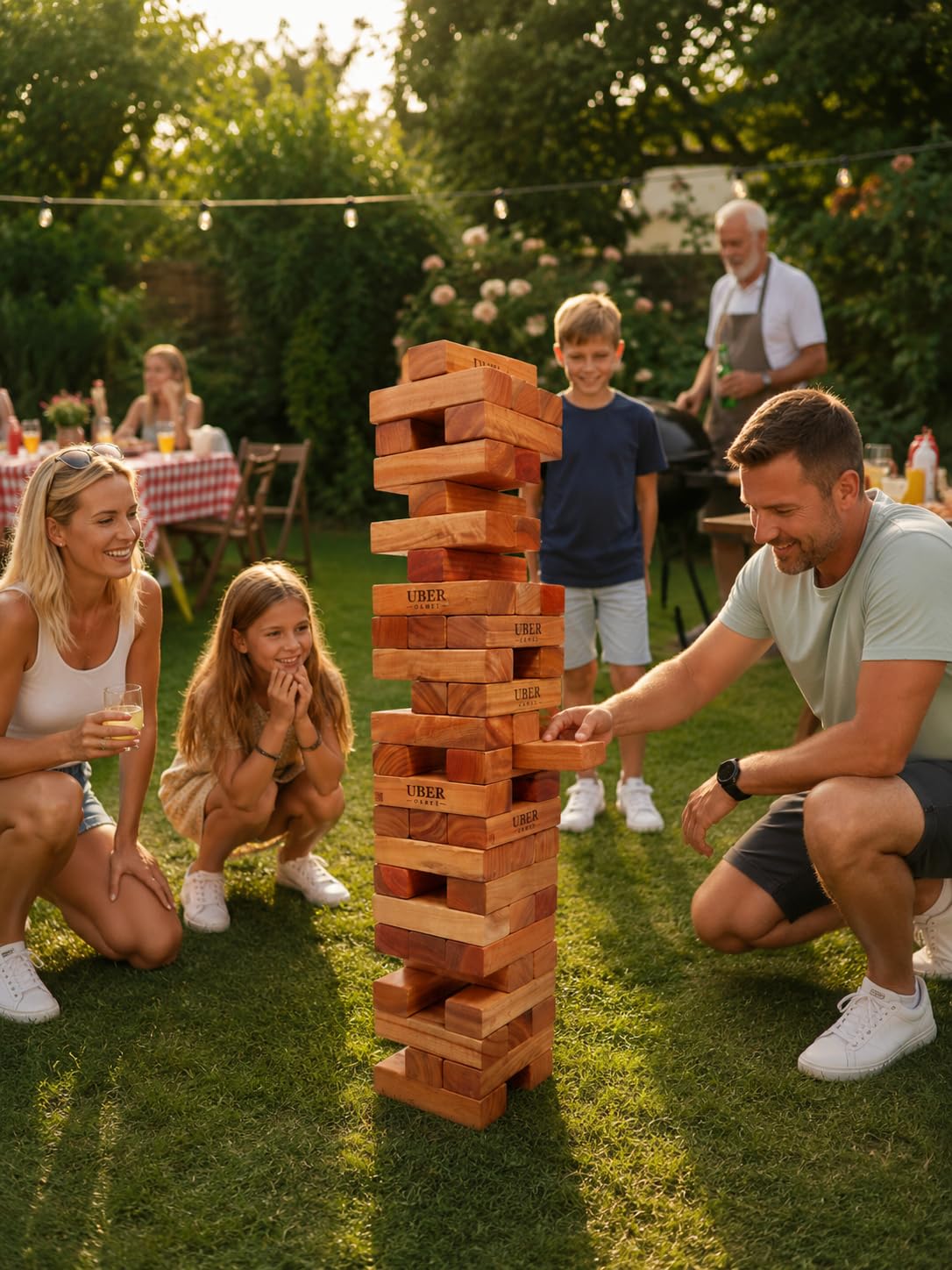 Uber Games - Wieże ruchome - lakierowane drewno twarde - Giant