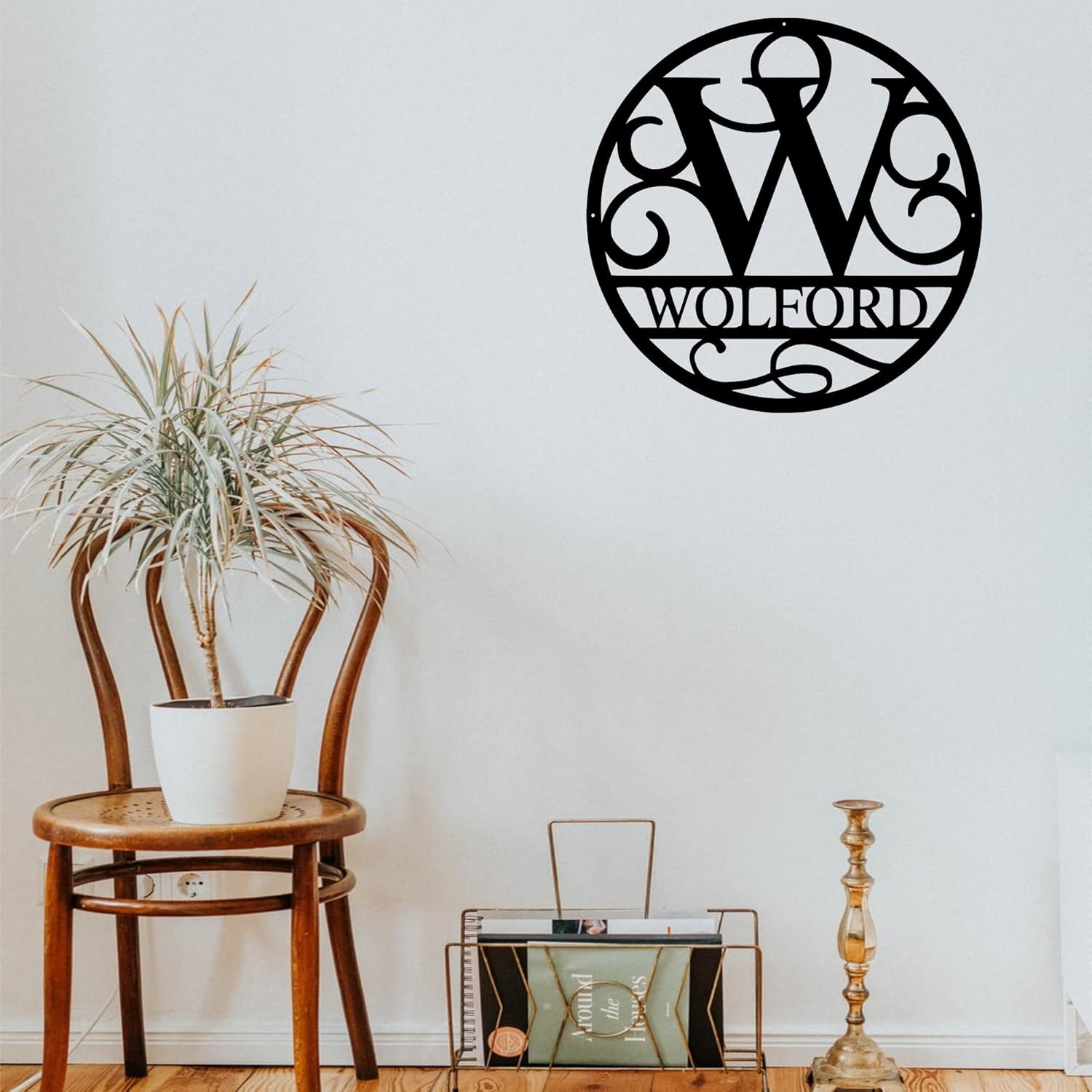 Custom Metal Signs | Personalized Wedding Gifts | Customized Name Sign for Outdoors | Monogrammed Gift Ideas | Last Name Monogram Wall Decor for Home Outdoor