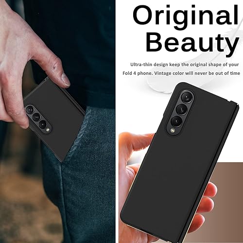 Miniatura 6 de Miimall Funda compatible con Samsung Galaxy Z Fold 4 2022, funda protectora completa con bisagras, funda protectora plegable gratuita, anticaídas, a
