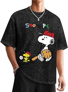Tシャツ メンズ ピーナッツ スヌーピー 野球 夏服 半袖 綿100% 柔らかい 快適 トップス かっこいい カジュアル おしゃれ インナーシャツ L Tシャツ メンズ ピーナッツ スヌーピー 野球 夏服 半袖 綿100% 柔らかい 快適 トップス かっこいい カジュアル おしゃれ インナーシャツ L