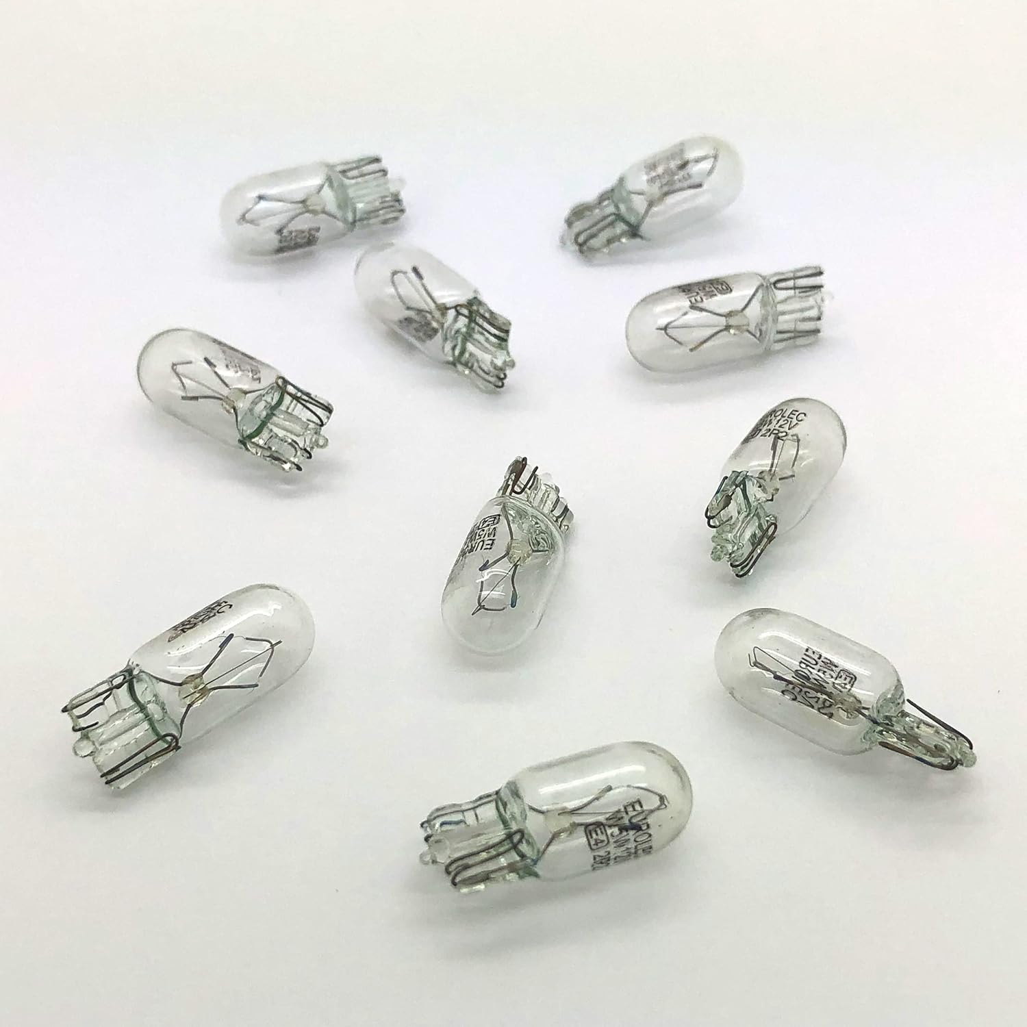 10 X 501 Capless Sidelight Car Bulb Bulbs Interior Number