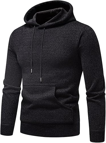 Miniatura 3 de Alalaso Hoodie Sweaters for Men Long Sleeve Lightweight Cotton Tops with Hood Fashion Breathable Stretch Pullover