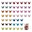 50 Packs Assorted Color Butterfly Hair Clips, Beautiful Mini Butterfly Hair Clips Hair Accessories for Women and Girls (Glitter Color)