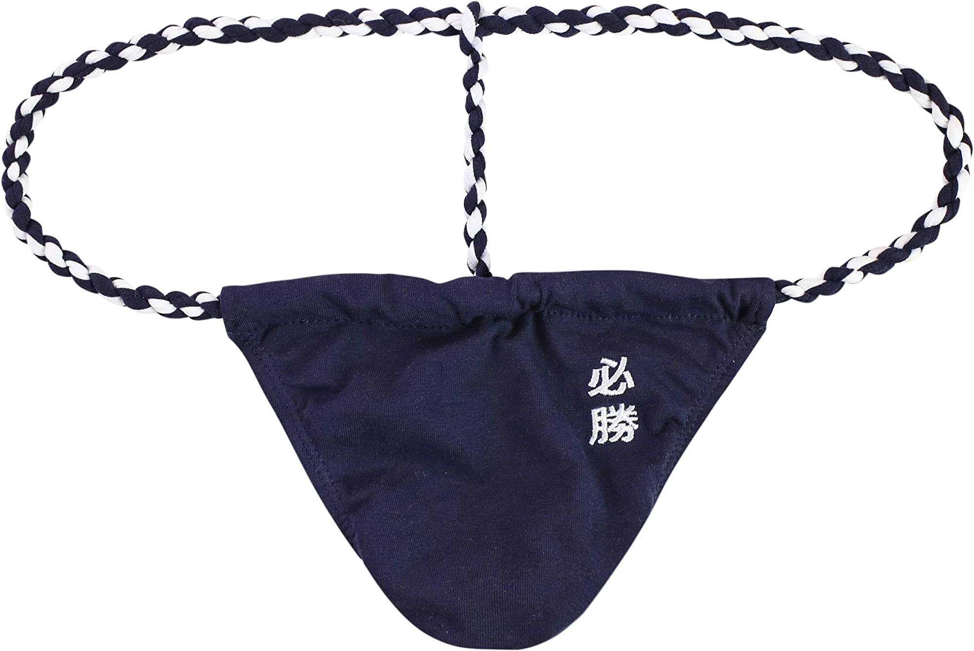 Mens T-Back Cotton Thongs Sumo G String Low Rise Bikini Briefs Underwear