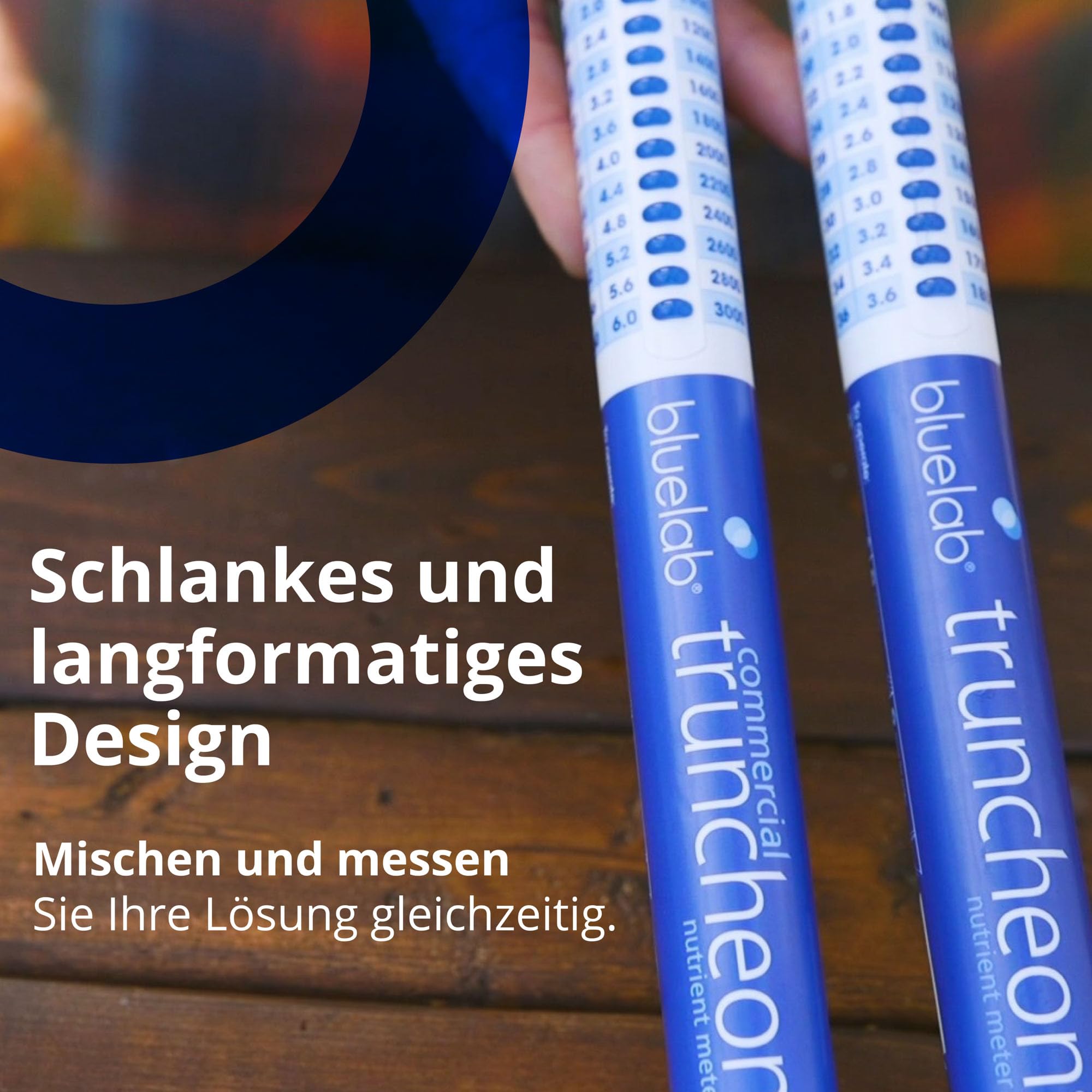 Bluelab TRUNCOMV2 Truncheon-Messgerät – Kommerzielles Nährstoffmessgerät, erweiterter Bereich, misst TDS, EC, ppm 500/700, CF in Wasser, digitales Werkzeug – Für Hydroponik & Pflanzenzucht