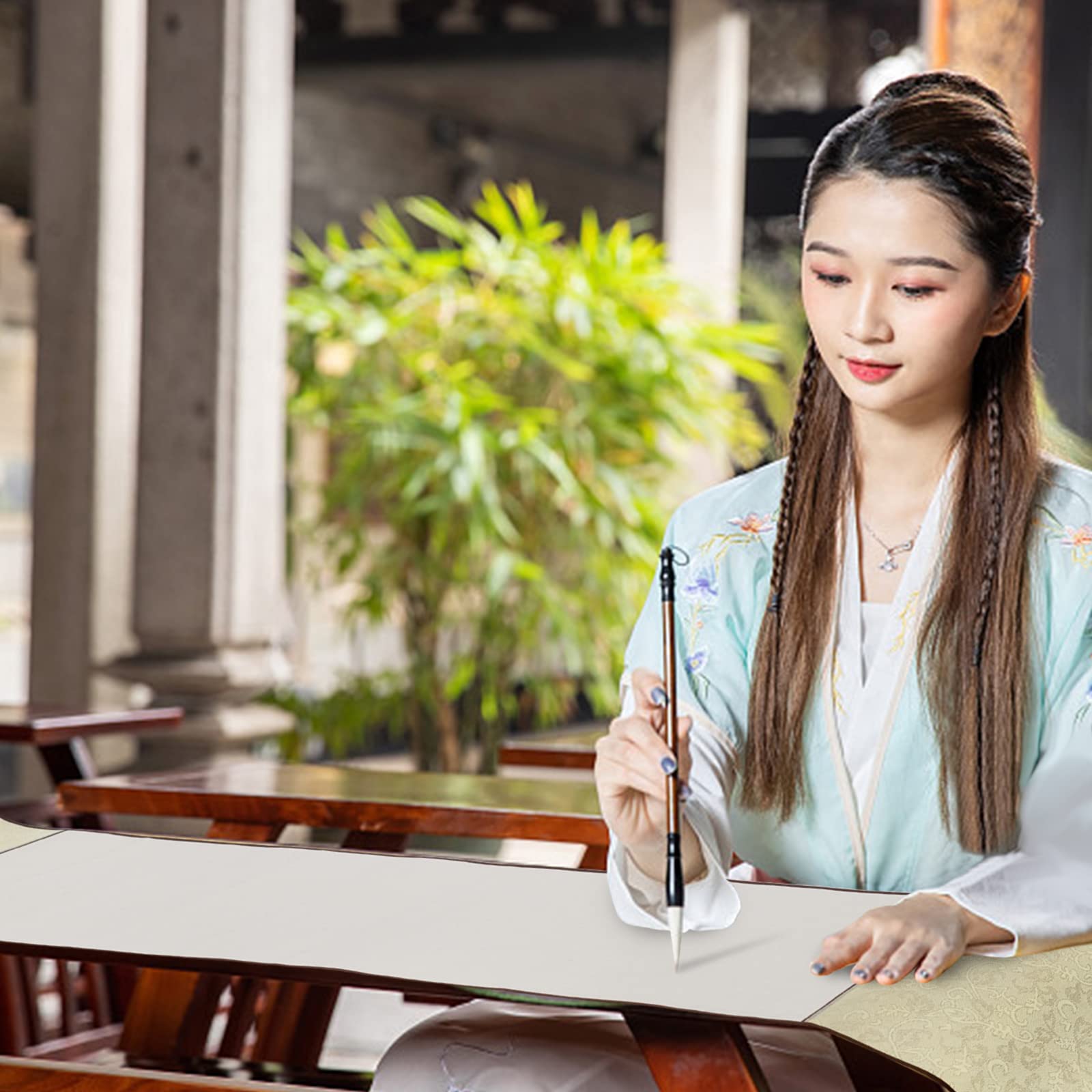 WEBEEDY Rotoli Di Carta Vuota Per Calligrafia - 3 Rotoli Con Barre Di