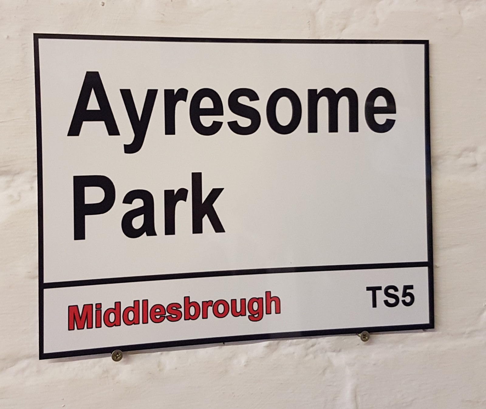 Yelacecca Tin Sign A37489 New Metal Street Sign Middlesbrough Fc Ayresome Park Metal Street Sign 8X12 Inches